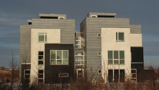 Rækkehuse udført som flerfamilehuse med 5 boliger i hvert punkhuse